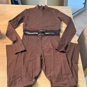 AMIRI Chocolate Brown Jumpsuit